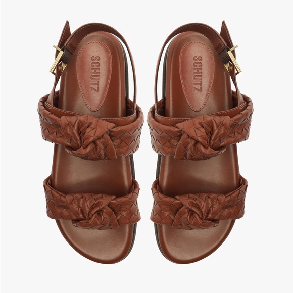 New Schutz Kareena Knot Woven Sporty Sandals - Picture 4 of 10